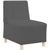 Modulinis sofa vienetas be rankų 2 vnt. Tamsiai pilka