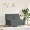 Modulinis sofa vienetas be rankų 2 pcs Tamsiai pilka