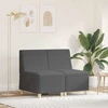 Modulinis sofa vienetas be rankų 2 vnt. Tamsiai pilka