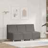 Modulinis sofa vienetas be rankų 3 pcs Šviesiai pilka