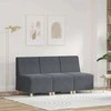 Modulinis sofa vienetas be rankų 3 pcs Tamsiai pilka