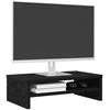 TV staliukas Monitoriaus stovas, juodo ąžuolo, 42x24x13 cm, inžinerinės medienos