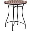 Mozaikinis bistro staliukas, rudos spalvos, 60cm, keramika