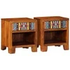 Naktinės spintelės, 2vnt., 40x35x45cm, akacijos masyvas