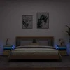 Naktinės spintelės su LED, 2vnt., ąžuolo, 40x39x48,5cm