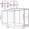 Narvas katėms, 3x1,5x1,5m, galvanizuotas plienas