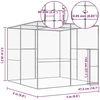 Narvas katėms, 3x3x2,5m, galvanizuotas plienas