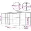 Narvas katėms, 6x3x2,5m, galvanizuotas plienas