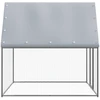 Narvas viščiukams, sidabrinis ir pilkas, 2x2x2m, plienas