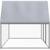 Narvas viščiukams, sidabrinis ir pilkas, 3x2x2m, plienas