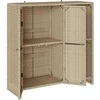 Oppbevaringsskap su lentyna Smėlio 100 x 36 x 102 cm Ratanas