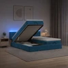 Otmana lova su matracsu ir LED Tamsi mėlyna 200 x 200 cm