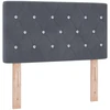 Otmana lova su matracsu ir LED Tamsiai pilka 80 x 200 cm