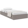 Otomano lovos rėmas su saugykla Taupe 90 x 200 cm audinys