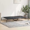 paaukštinta lova šuniui juoda 150x90x20 cm tekstilės ir plieno