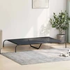 paaukštinta lova šuniui juoda 150x90x20 cm tekstilės ir plieno
