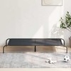 paaukštinta lova šuniui juoda 150x90x20 cm tekstilės ir plieno