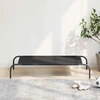paaukštinta šunų lova juoda 110x65x20 cm Oksfordo audinys