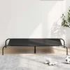 paaukštinta šunų lova juoda 130x80x20 cm Oksfordo audinys