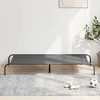 paaukštinta šunų lova, pilka 150x90x20 cm tekstilės ir plieno