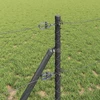 Heksagonalinė tvoros tvirtinimo sistema 10 x 0,6 m Pilka