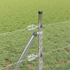 Heksagonalinė tvoros tvirtinimo sistema 10 x 0,8 m Sidabrinė