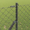 Grandinės tvoros tvirtinimas 10 x 1 m PVC dengtas plienas Pilka