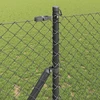 Grandinės tvoros tvirtinimas 10 x 1 m PVC dengtas plienas Pilka