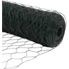 Tvora su stulpais Žalia 1.4 x 10 m PVC dengtas plienas 3352646