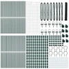 Heksagonalinė tvoros tvirtinimo sistema 100 x 1,2 m Žalia