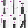 Euro tvoros žemės tvirtinimas 25 x 1 m PVC dengtas plienas