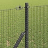 Suvirintas vielos tvora žemės tvirtinimas 25 x 1,2 m Pilka
