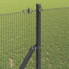Suvirintas vielos tvora žemės tvirtinimas 25 x 1,4 m Pilka