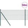 Suvirintas vielos tvora žemės tvirtinimas 50 x 0,5 m Žalia