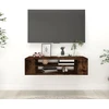 TV staliukas Pakabinama TV spintelė, dūminio ąžuolo, 100x30x26,5cm, mediena