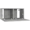 TV staliukas Pakabinamos televizoriaus spintelės, 2vnt., pilkos, 60x30x30cm