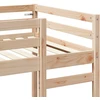 Palėpės lovos rėmas Natūrali 90 x 200 cm Kietos pušies mediena