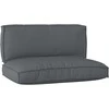 Pallet pagalvių rinkinys 2 pcs Antracitas Oksfordo audinys