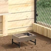 Paukščių šėrykla Sidabro 80 x 28 x 13.5 cm Cinkuota plienas