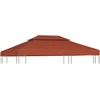 Pavėsinės uždangalas, 2 pakopų, terakota, 4x3m, 310 g/m²