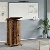 Podiumas su ratu Senas medis 55 x 55 x 107 cm Apdirbta mediena