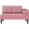Poilsio sofa su pagalvėlėmis, rožinės spalvos, aksomas