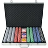 Pokerio rinkinys su 1000 žetonų, aliuminis