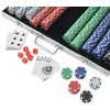 Pokerio rinkinys su 1000 žetonų, aliuminis