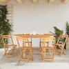Prailginamas sodo stalas, 110–160x80x75, tikmedžio masyvas