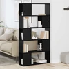 TV staliukas TV spintelių komplektas 80 x 24 x 156 cm Juoda Apdirbta mediena