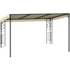 Prie sienos montuojama pavėsinė, kreminės spalvos, 4x3x2,5m