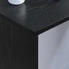 Prie sienos tvirtinamas rašomasis stalas Juodas ąžuolas