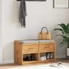 Prieškambario suoliukas SANDNES 87x40x50 pušies masyvo