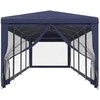 Pavėsinė su užuolaidomis ir lemputėmis LED, taupe, 400x300cm
